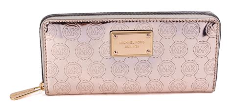 rose gold purse michael kors|Michael Kors rose gold wallet.